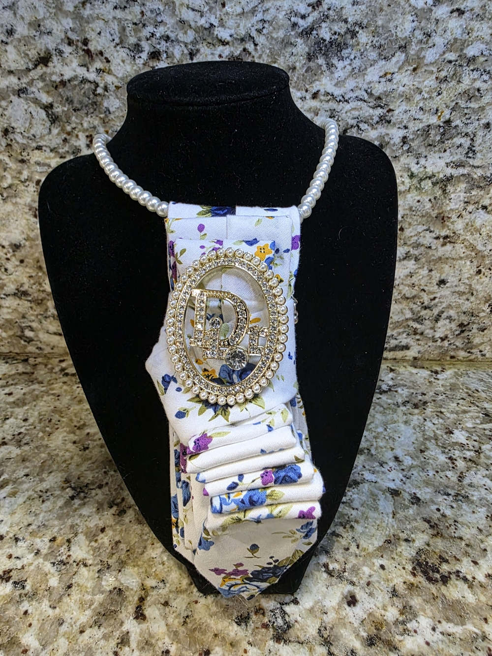 Tie Necklace | Floral Print